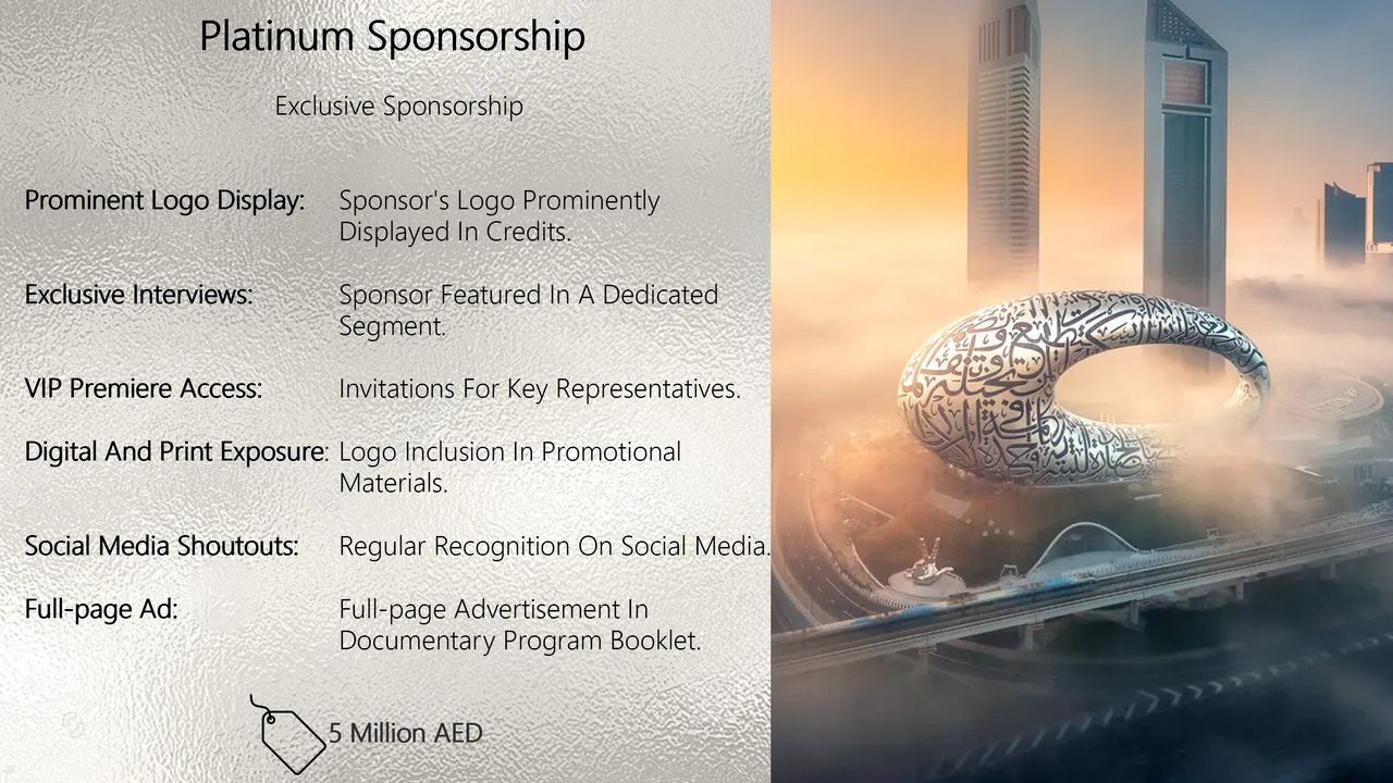 Sponsorship proposal slide